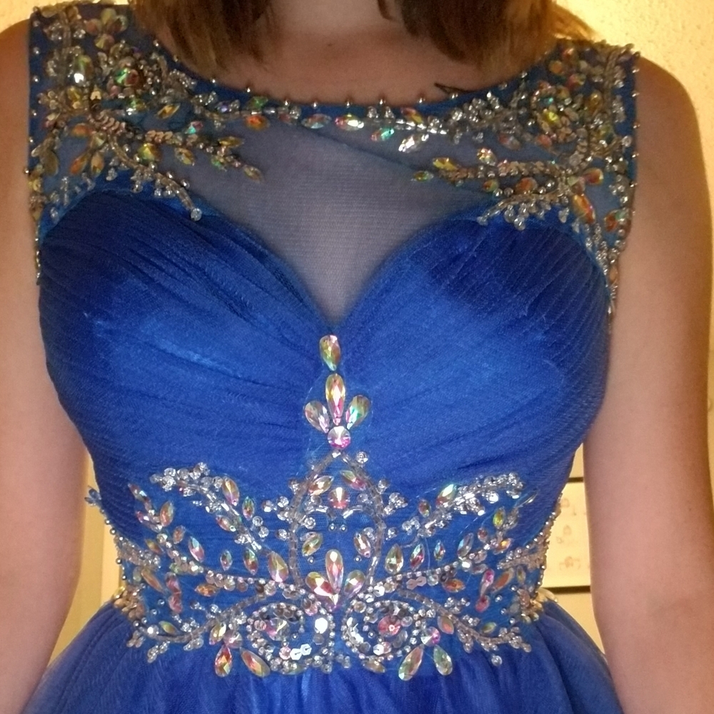 May queen blue dress 1090